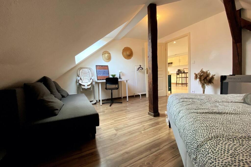 10Min Bus Strasbourg Centre-Parking Prive-Wifi-Tv Apartment Bischheim Екстериор снимка