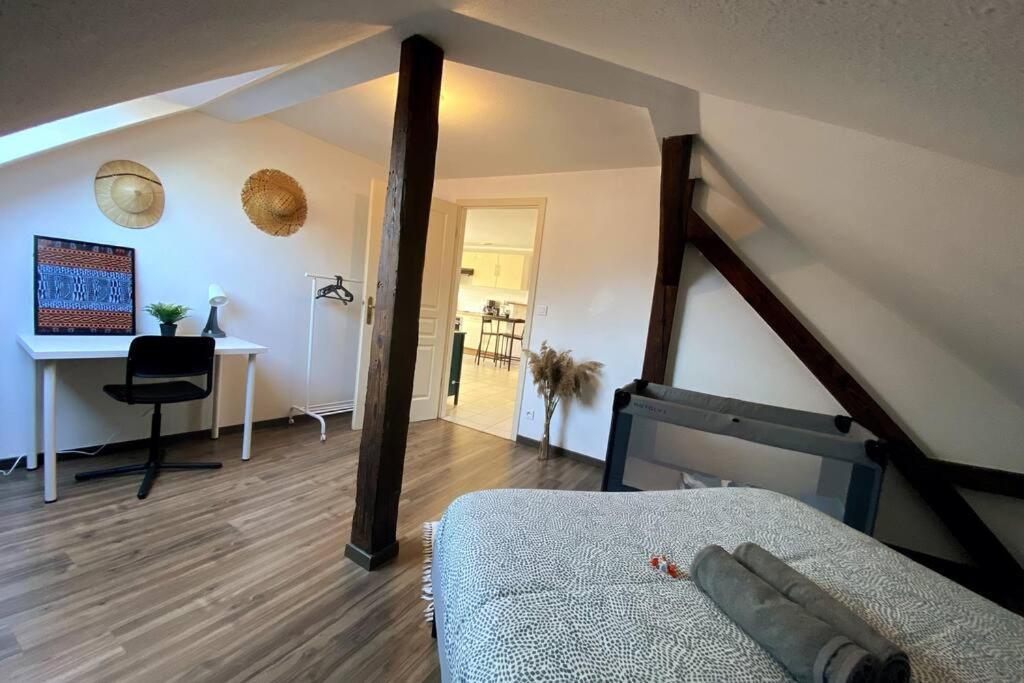 10Min Bus Strasbourg Centre-Parking Prive-Wifi-Tv Apartment Bischheim Екстериор снимка